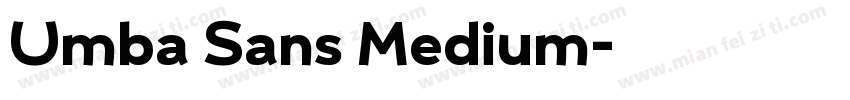 Umba Sans Medium字体转换